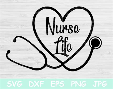 Nurse Life Svg Nurse Heart Svg Nurse Svg Files For Cricut And