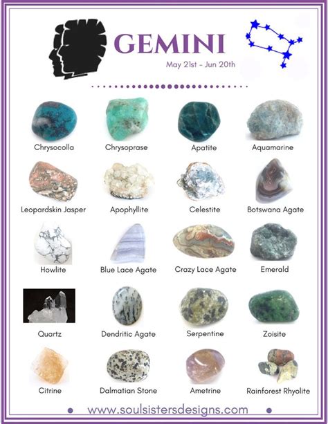 Gemini Crystal Healing Stones Healing Crystal Jewelry