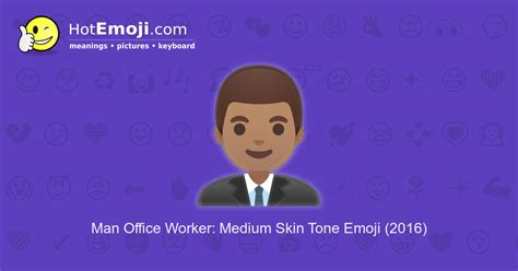 👨🏽‍💼 Man Office Worker Emoji With Medium Skin Tone Meaning