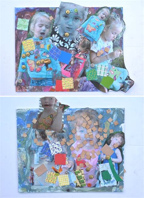 Mixed Media Collage For Kids With Photos And More