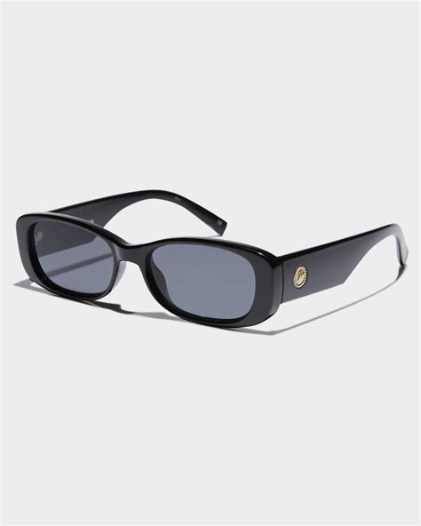 Le Specs Unreal Sunglasses Shiny Black Surfstitch