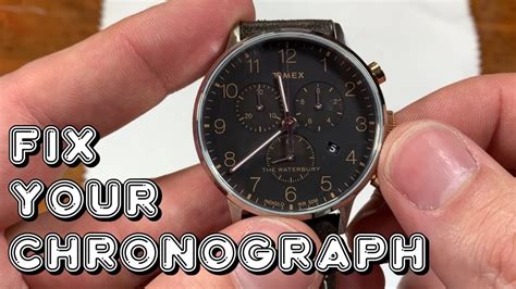 How To Fix And Reset Your Timex Waterbury Chronograph In Two Minutes