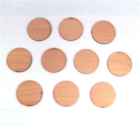 Laser Cut 50mm Circle Shapes Plywood Round Embellishments Craft Wood