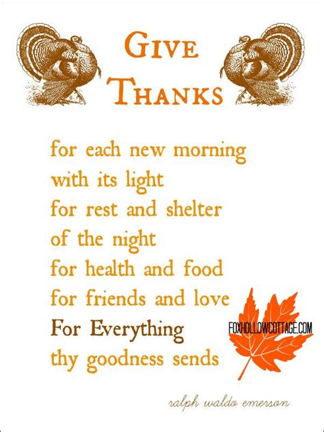 Thanksgiving Printable Series The Turkey Poem Happy Thanksgiving