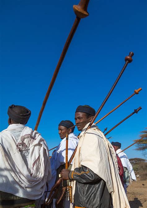 Borana Tribe Men With Their Ororo Sticks During The Gada System