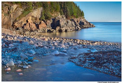 Creek And Cliffs At Hunters Beach Acadia National Park Maine David