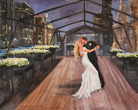 Live Wedding Painting In Chicago IL Kristina Brewer