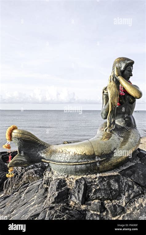 Thailand Suedthailand Songklah Samila Strand Monument Denkmal