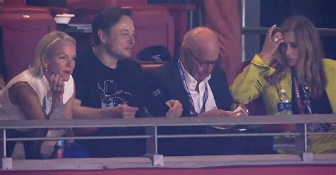 Elon Musk Spotted At Super Bowl Sitting With Rupert Murdoch