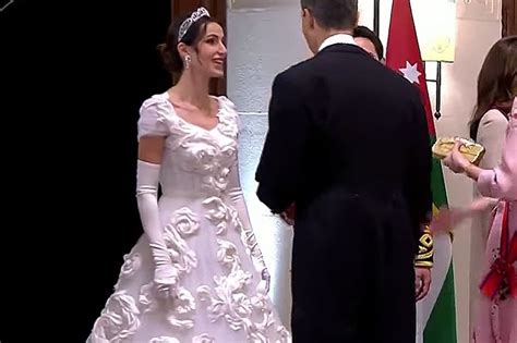princess rajwa of jordan is a modern cinderella at royal wedding with surprise second look