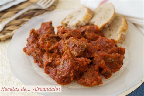 Receta Carne Con Tomate Receta Típica Andaluza Muy Fácil Y Rica