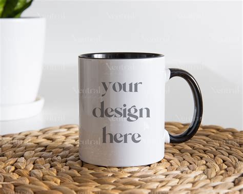 Two Tone Mug Mockup Psd For Sublimation Designs 11 Oz Mug Etsy