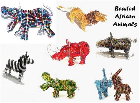 A Taste Of Africa Beaded Wire Animals From Zimbabwe