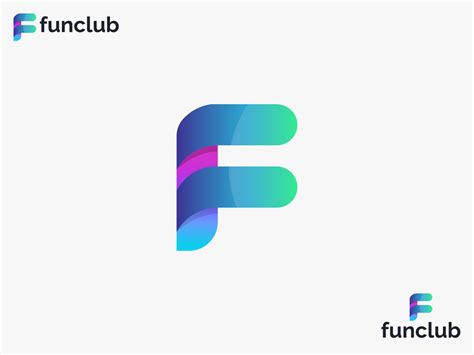 Funclub F Modern Abstract Letter Logo By Saiful Branding On Dribbble