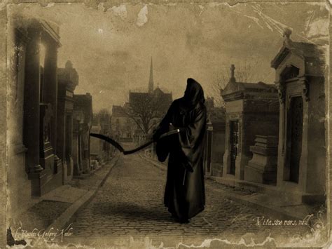 Dark Grim Reaper Horror Skeletons Skull Creepy F Wallpaper 1600x1200