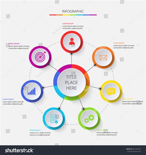 Multicolored Circular Infographics Icons Stock Vector Royalty Free Shutterstock