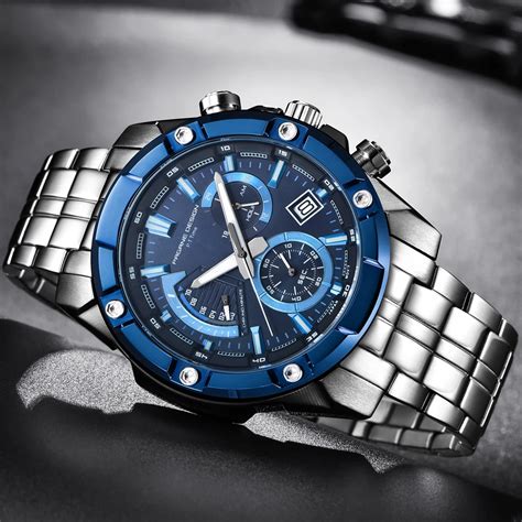 New High Quality Luxury Brand Chronograph Business All Steel Watches