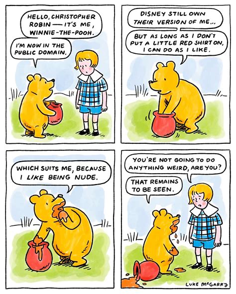 A Comic About Winnie The Pooh Being In The Public Domain By Samim