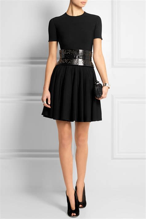 Interested in learning about:heavy duty machine sewing. Lyst - Alaïa Ellipse Laser-Cut Leather Waist Belt in Black