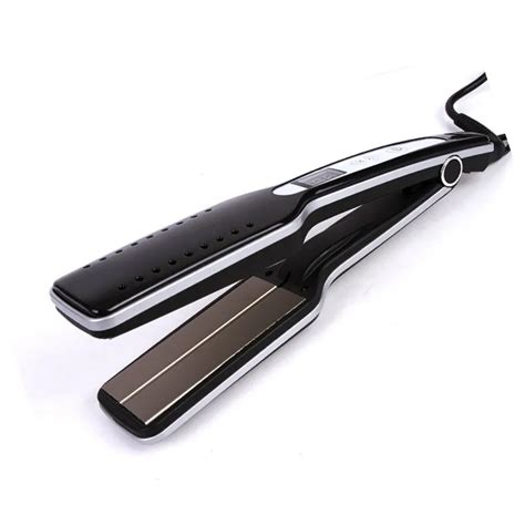 Professional Hair Straightener Wet And Dry Steam Ceramic Flat Iron Led