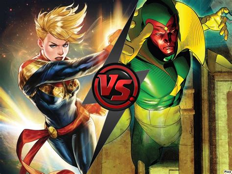 Avengersf4inhumansx Men Tournament Ro16 H Vision Vs Captain Marvel