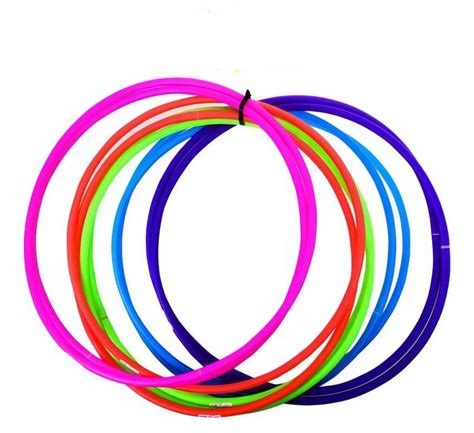 Hula Hoops Plastic Assorted Color 68cm Each
