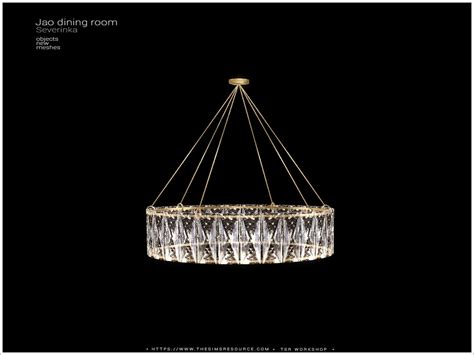 The Sims Resource Jao Diningroom Ceiling Lamp V01