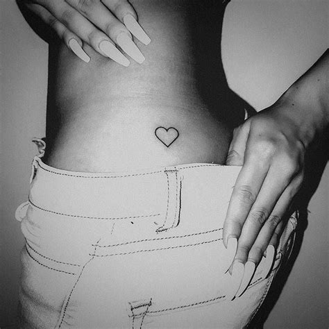 Hip Tattoo Design Heart Outline Tattoo Small Heart Tattoos Tiny Tattoos For Girls Little