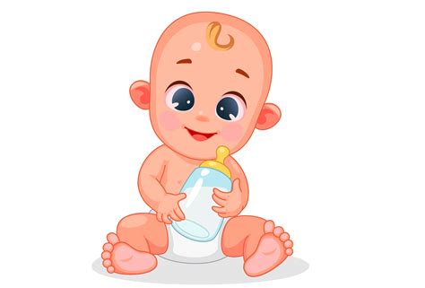 Cute Baby Girl Vector Clipart Full Size Clipart 12843