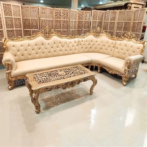 These products are crafted by employing sophisticated technology beneath the command of skillful personnel who have. Luxurious Design L Shape Sofa Set SF-0082 in 2020 | Wooden ...