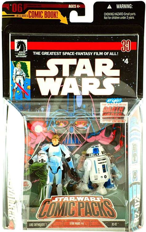 Star Wars Comic Packs 2006 Luke Skywalker In Stormtrooper Disguise And R2