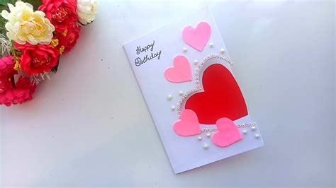6 easy greetings cards ideas | handmade greeting cards. Beautiful Handmade Birthday card//Birthday card idea ...