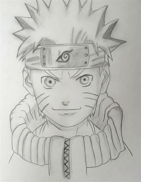 A Pencil Drawing Of Naruto Images And Photos Finder