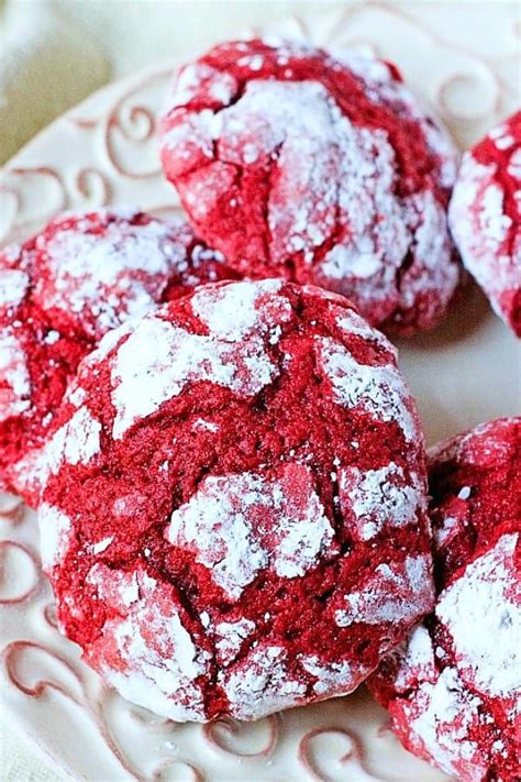 Maybe you would like to learn more about one of these? Red Velvet Crinkle Cookies | Crinkle cookies, Red velvet ...