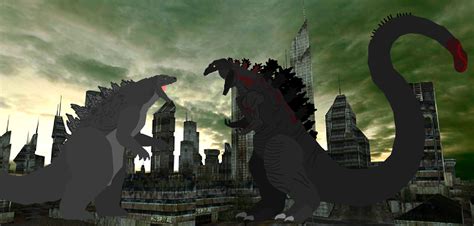 Shin Godzilla Vs Legendary Godzilla Dinomorph300 By Teamdinosauria21