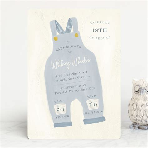 Blue Jean Baby Baby Shower Invitations By Julie Murray Minted