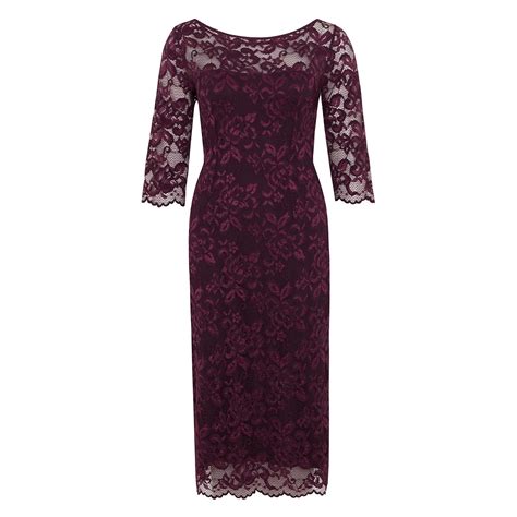 Alie Street London Lila Lace Dress In Claret In Purple Lyst