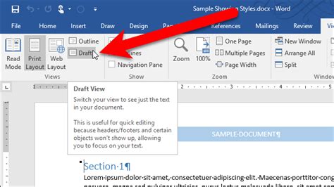 How To Open Draft View In Word Publipna