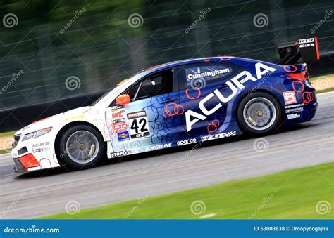 Acura Tlx Gt Race Car Editorial Stock Photo Image Of Oval 53003838