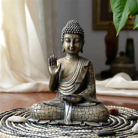 Sitting Buddha Decor Figurine