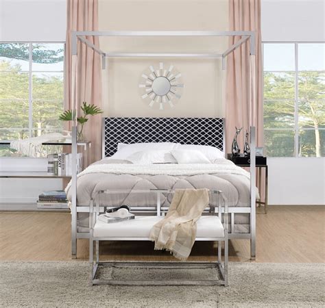 Try our free drive up service, available only in the target app. Raegan Silver Metal Finish Queen Canopy Bed