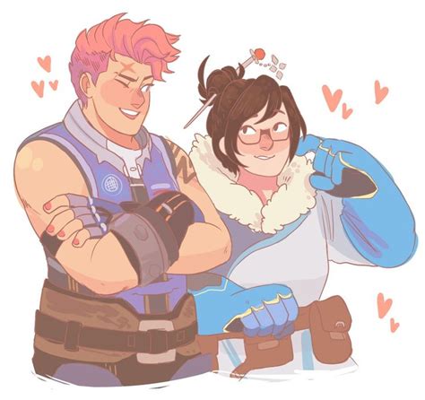 zarya and mei love this ship so much for some reason overwatch comic overwatch overwatch