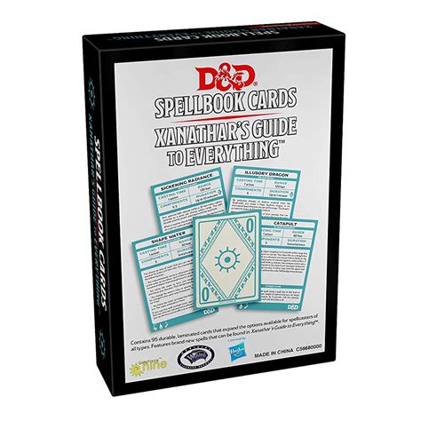 Includes printable pdf, card backs, and. D&D Spellbook Cards - Xanathar's Guide to Everything - DnDice