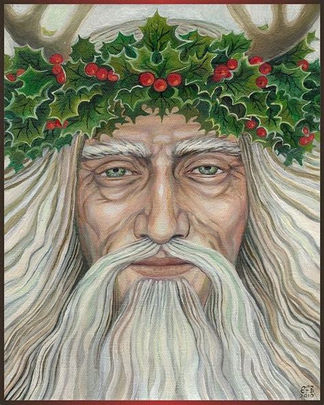 The Holly King 8x10 Fine Art Print Pagan Mythology Bohemian Etsy