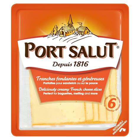 Port Salut French Creamy Cheese Slices 6 X 20g Speciality Cheese