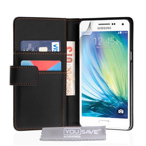Yousave Samsung Galaxy A5 Wallet Case Black Mobile