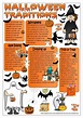 Halloween traditions | Halloween lesson, Halloween worksheets ...