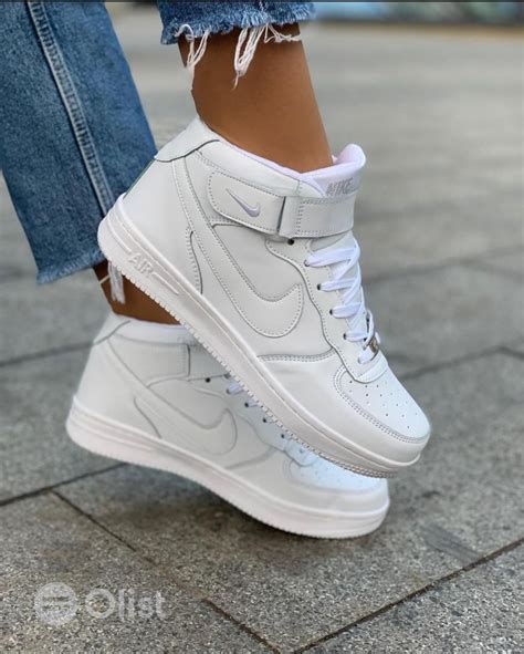 Nike Air Force Jordan 1 White Olist Unisex Nike Sneakers Shoes For