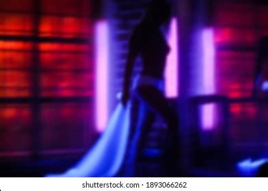 Naked Woman Neon Light Blurred Image Stock Photo 1893066262 Shutterstock