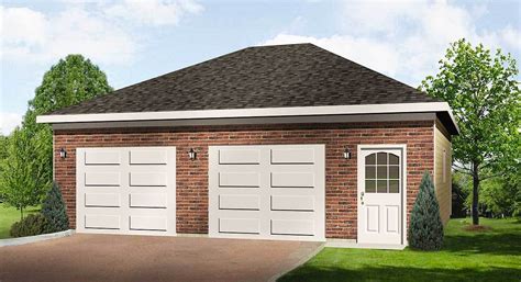 Hip Roof Drive Thru Garage 22055sl Architectural Designs House Plans